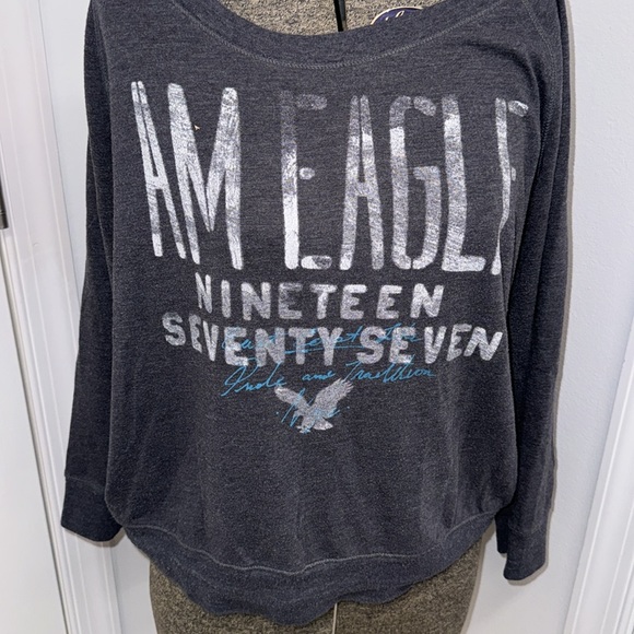 Women’s size L  American Eagle Outfitters Graphic 3/4 Tee - Picture 2 of 9